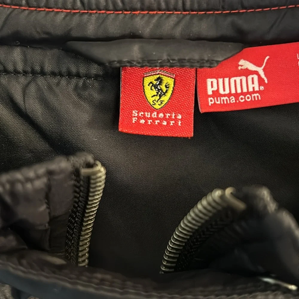 Authentic scuderia Ferrari black racer jacket puma women’s med - Picture 3 of 14